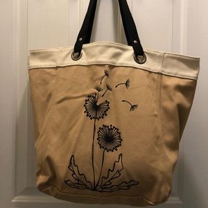 Thirty One canvas Dandelion tote